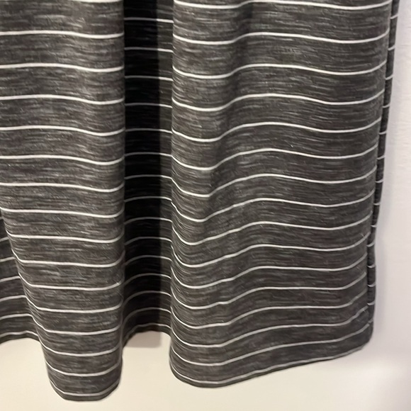 Sweet Salt | Striped Heather gray & white midi dress Women’s size S modest - Picture 3 of 8